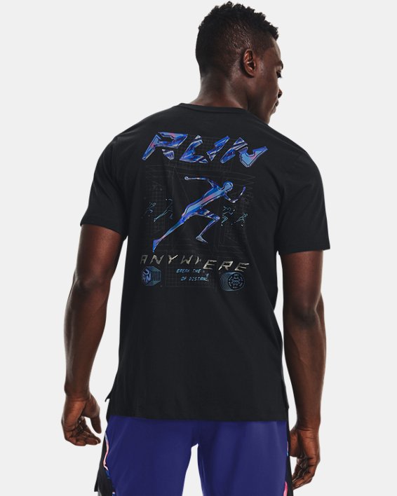 Men's UA Run Anywhere T-Shirt, Black, pdpMainDesktop image number 0
